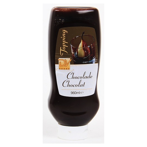 [W1531] Topping Chocolade DV-Foods Tube 960 ml