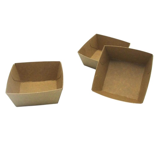 [14520] Bac à boulettes - A2 - Kraft - 1000 pcs (5.5 x 5.3 x 5 cm)