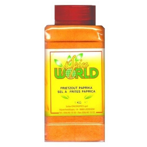 [7831] Sel Pour Frites Paprika Spice World 1 kg