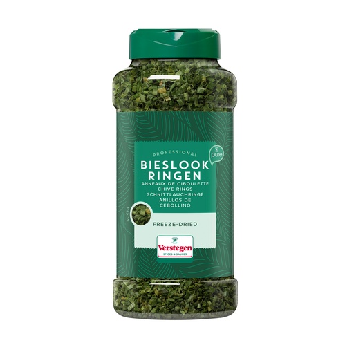 [7917] Viesgedroogde Bieslookringen Gesneden Verstegen 35 gr