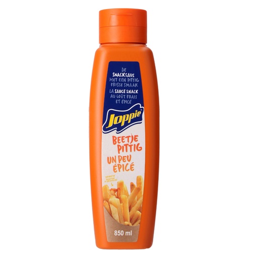 [3052] Joppie Saus  Pittig  Elite Tube 850 ml