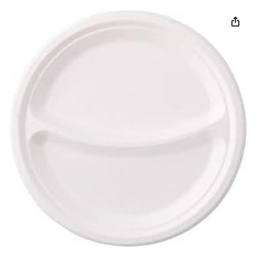 [4016] Dish 2- Compartiments Flat 100 st