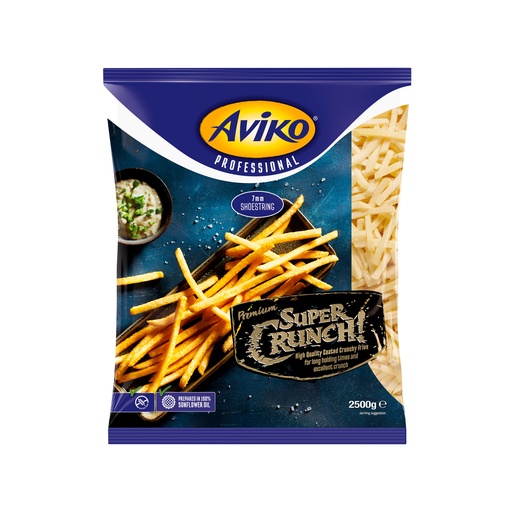 [9702] Frieten Super Crunch 7 mm Diepvries - Aviko 1 x 2.5 kg