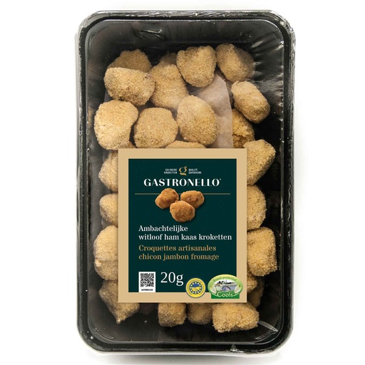 [0923] Kroket Witloof/Ham/Kaas Gastronello 60 x 20 gr