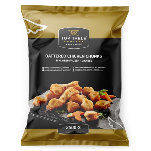 [7316] 1026151 Kipfilet Chunk Krokant 18 gr - Top Table 2.5 kg