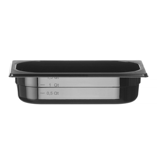 [10072] Gastro Normbak 1/4 - 65Mm - Pc Zwart Hendi - 862636