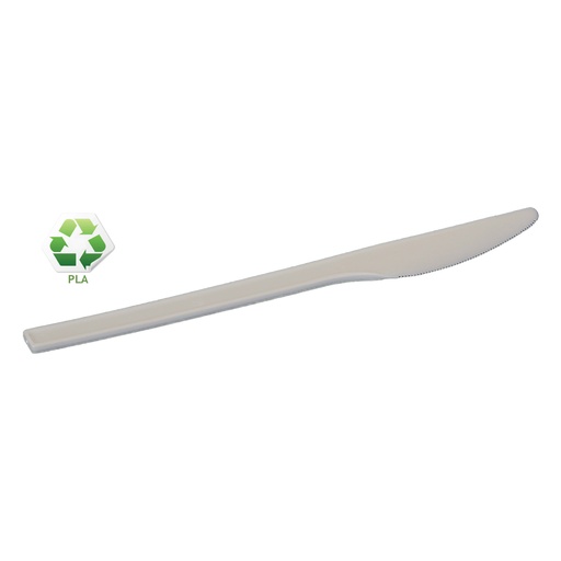 [18891] Plastiek mes PP Reflex  Wit 50 st