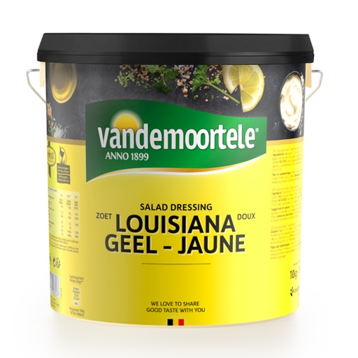 [3622] Mayonaise Dressing Louisiana Jaune Vandemoortele 10 L