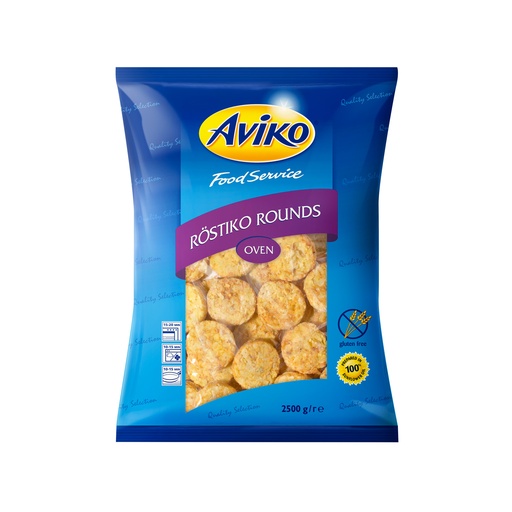 [3390] Rostiko Rounds (Oven) Aviko 2.5 kg