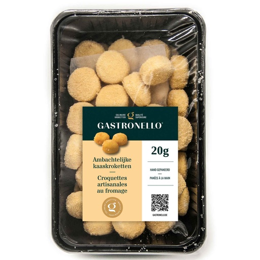 [0944] Kaaskroketten (Balletjes) Ambachtelijke Gastronello 60 x 20 gr