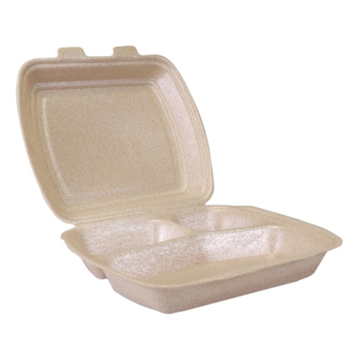 [4554] Menu Box Isomo Rechthoekig 3 Vaks 125 st