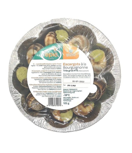 [8905] Escargots Lookboter Zeer Groot 12 st Epic 125 gr