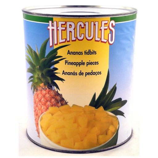 [5901] Ananas Tidbits Hercules Blik 3,05 kg