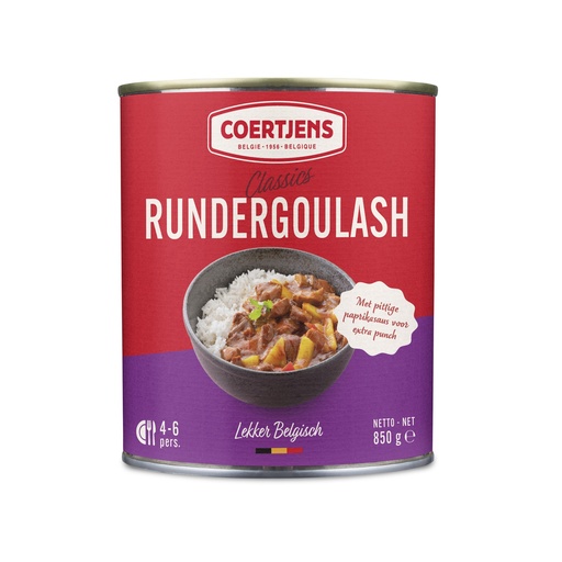 [19245] GOULASH DE BOEUF 850GR CONSERVE COERTJENS