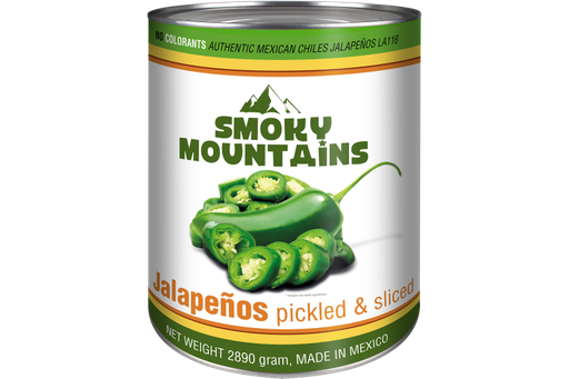 [7957] LA116 Jalapeno Pepers Gesneden Blik 2,89 kg