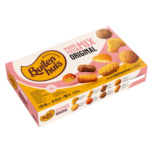 [0726] Mini Megamix 8 Soorten Buitenhuis 96 x 20 gr