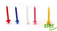[W2225] Bougies De Gateau Et Porteur Assorti 2 x 100 pcs