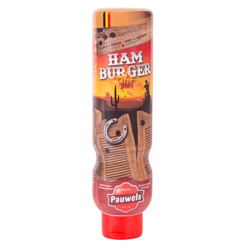 [6122] Hamburger Hot  Saus Pauwels Tube 1 L