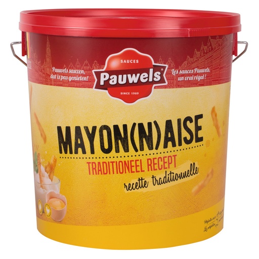 [6137] Mayonaise Traditional Pauwels Bucket 10 L