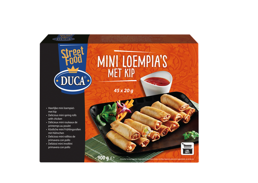 [w3425] Mini chicken spring roll Duca 45 x 20 gr