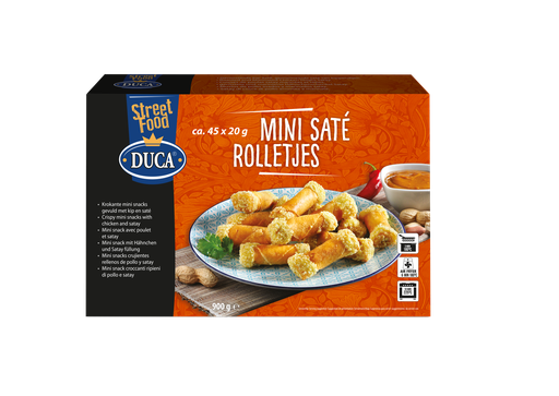 [W3395] Mini Satay Rolls Duca 45 x 20 gr