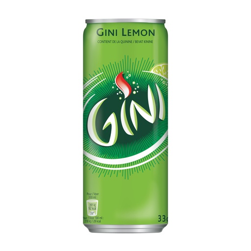 [5010] Gini Lemon Slim Can 24 x 33 cl