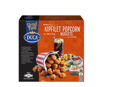 [W3370] Popcorn Chicken Fillet Nuggets Duca 2,5 kg