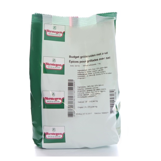 [7906] Budget Grillkruiden M/Z Verstegen 1 kg