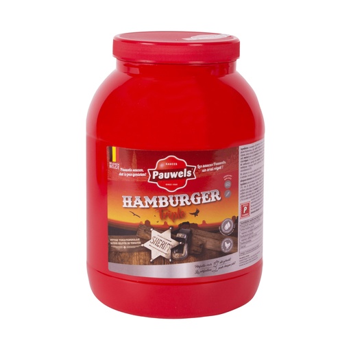 [6115] Hamburger  Triple  Saus Pauwels Pet 3 L