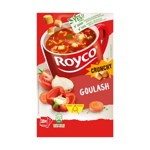 [6401] Royco Minute Soup Goulash Met Runds 20 st