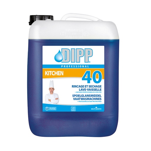 [4930] Afwas Spoelglansmiddel Dipp (40) Can 10 L