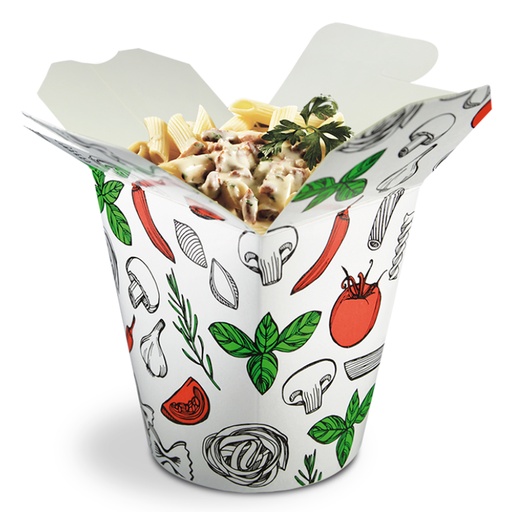 [8594] F27 Pastabeker Retro 750 ml Large Smiling Cook 50 st