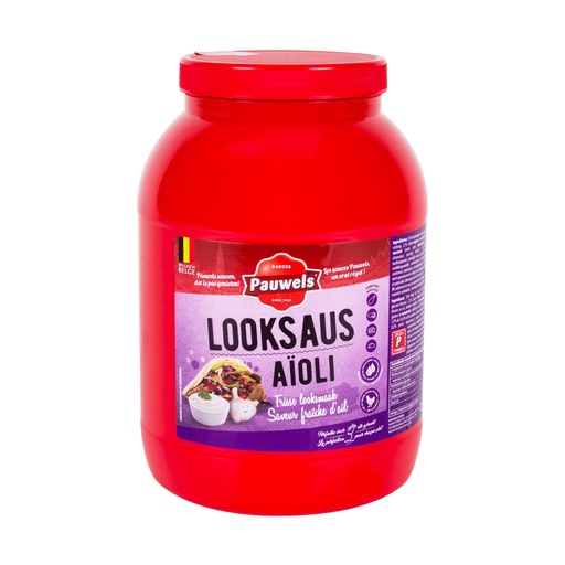 [6101] Knoflook Saus Pauwels Pet 3 L