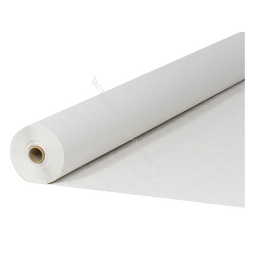 [5435] Nappes Damassees Blanc Gautier 120Cm x 100 m