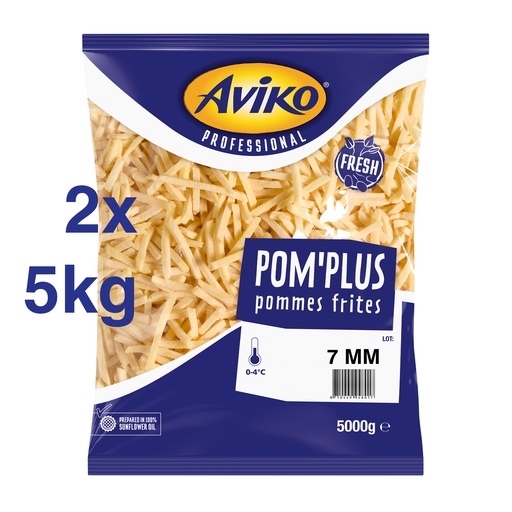 [9703] Frieten Pom Plus - Vers- 7 mm - Aviko 2 x 5 kg