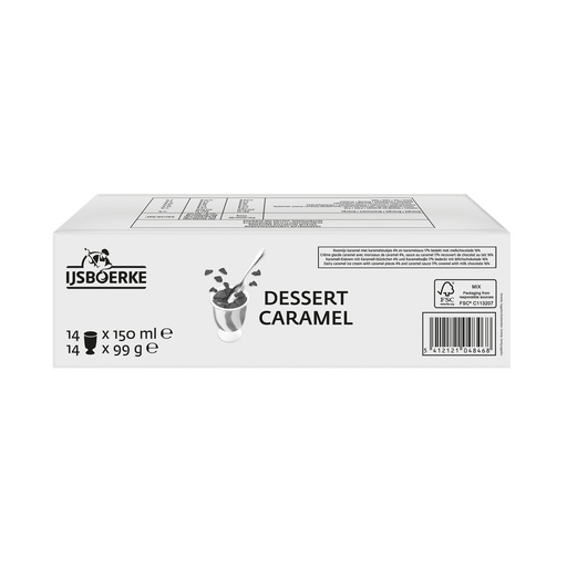 [9192] Dessert Caramel Ijsboerke 14 x 150 ml