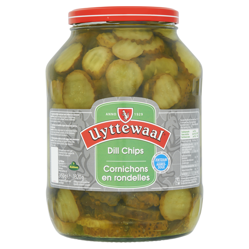[8222] Dill Pickle Slices Uyttewaal Glass 2.45 kg