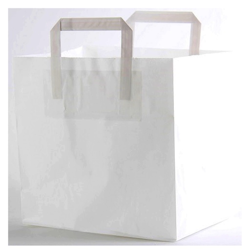 [14604] Draagtas + Handvat Wit 28 x 17 x 29 cm - 250 st